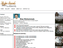 Tablet Screenshot of khyberminerals.net
