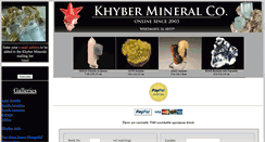 Desktop Screenshot of khyberminerals.com